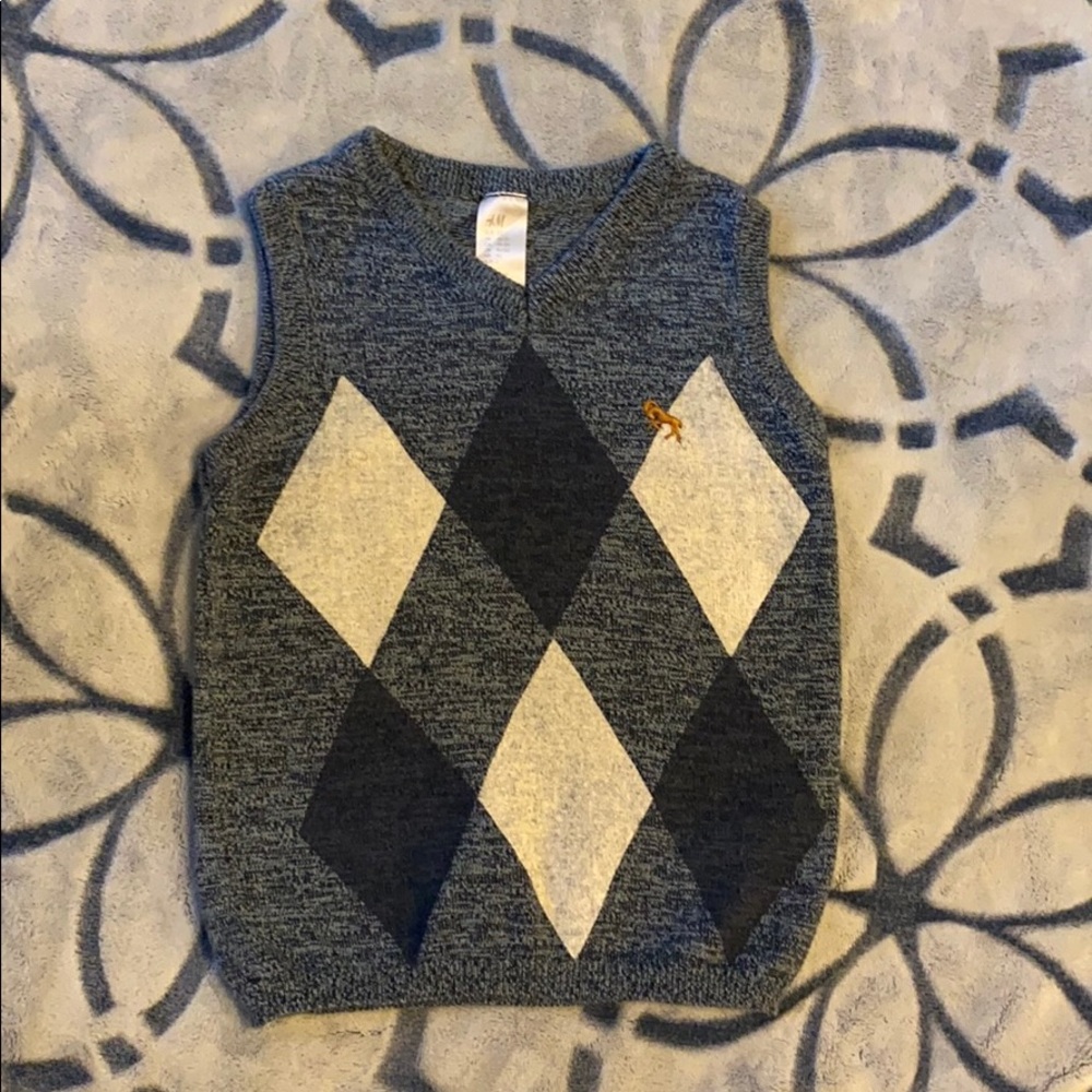 H&M 1.5-2 years Blue Sweater Vest fits 2T - 3T